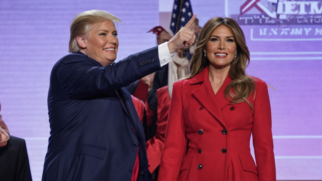 Melania Trump reaparece en la Convención Republicana y desmiente rumores de distanciamiento con Donald Trump